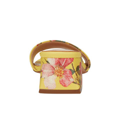 Olysa Slide Dress Sandal - Yellow Floral