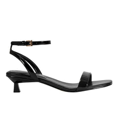 Alona Ankle Strap Sandal - Black Patent Leather