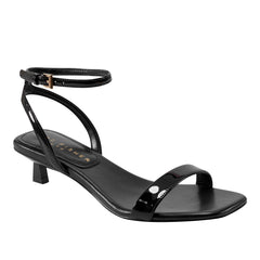 Alona Ankle Strap Sandal - Black Patent Leather