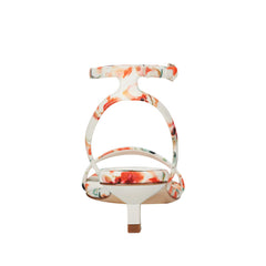 Alona Ankle Strap Sandal - White Floral