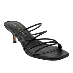 Banna Strappy Dress Sandal - Black Leather