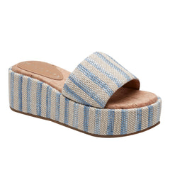 Daylin Flatform Sandal - Blue Stripe