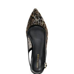 Erisa Slingback Flat - Leopard Mesh