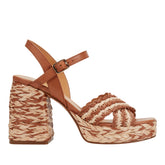 Juliey Platform Sandal - Natural/Brown