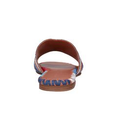 Nottie Flat Slide Sandal - Blue Multi