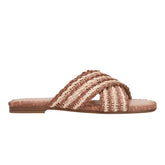 Nylie Flat Sandal - Natural/Brown