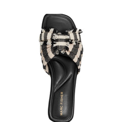 Orbit Flat Sandal - Black Stripe
