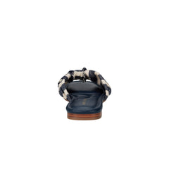 Orbit Flat Sandal - Navy Stripe