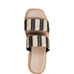 Pelma Flatform Sandal - Black Stripe