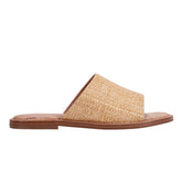 Grayce Flat Slide Sandal - Natural Raffia