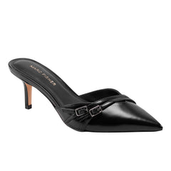 Amilia Pointy Tole Dress Mule - Black