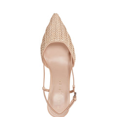 Flory Slingback Pump - Natural Raffia