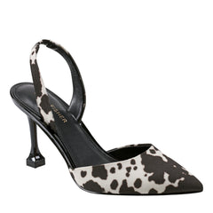 Hadya Slingback Pump - Cow Print