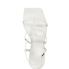 Dennie Strappy Dress Sandal - White Leather