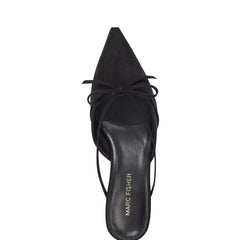 Florin Kitten Heel Mule - Black