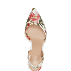Hadya Slingback Pump - White Floral