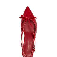 Laily Bow Slingback Pump - Red Patent