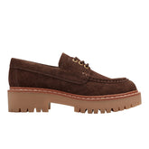 Nerida Lug Sole Loafer - Brown Suede