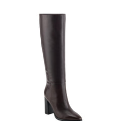 Lannie Dress Boot - Dark Red Leather