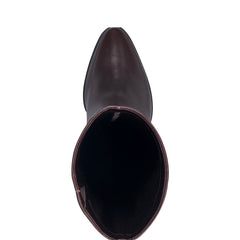Lannie Dress Boot - Dark Red Leather