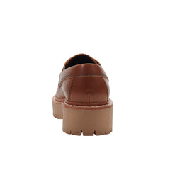 Nerida Lug Sole Loafer - Brown Leather