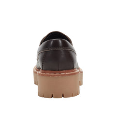 Nerida Lug Sole Loafer - Dark Brown Leather