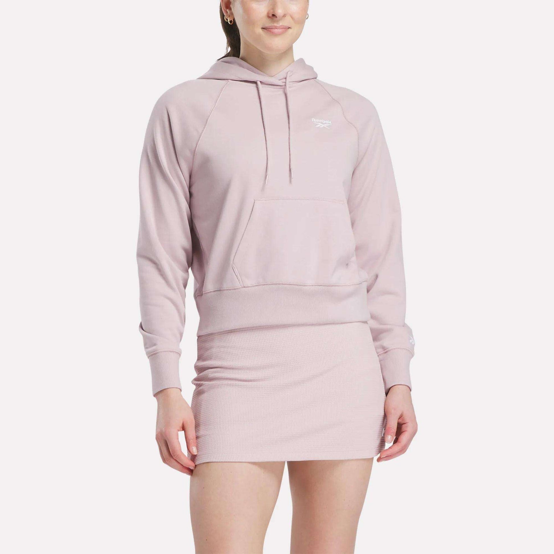 Reebok Women Small Vector Cropped Hoodie