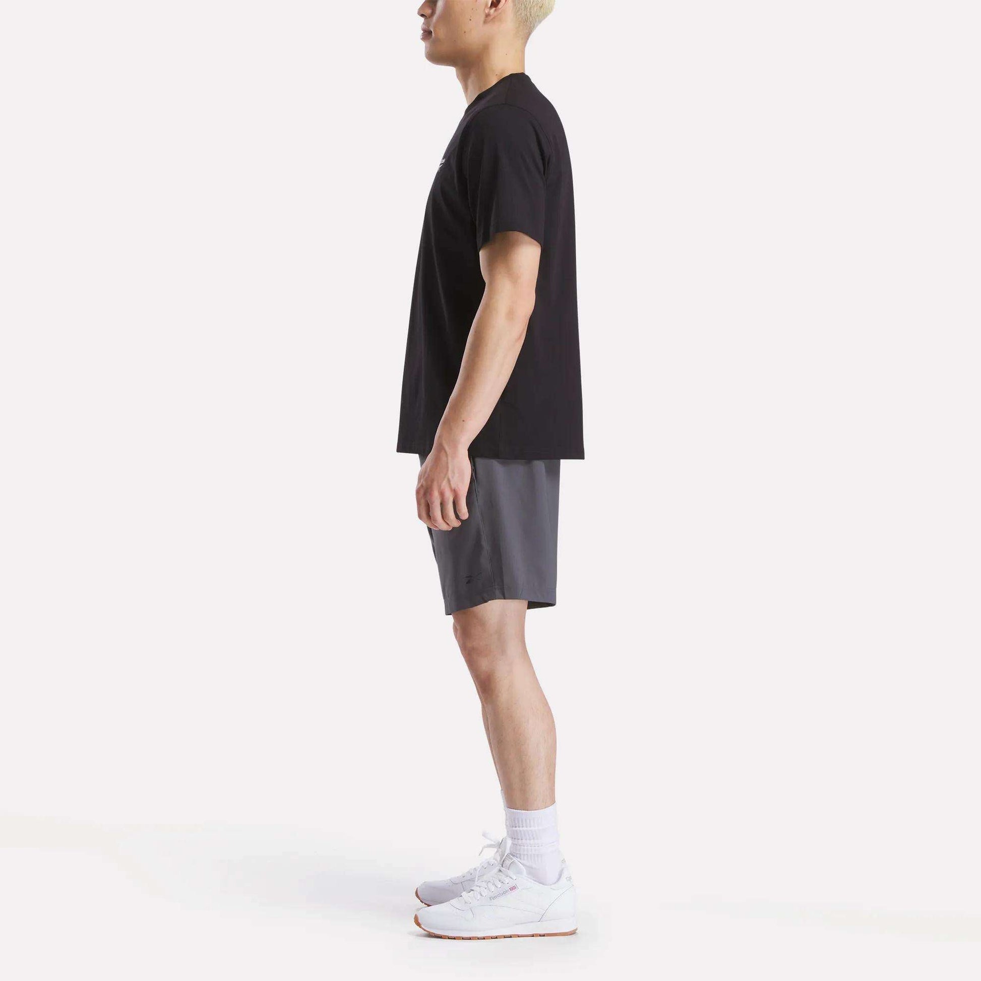 Reebok Men Men's Small Logo Crewneck Short Sleeve T-Shirt