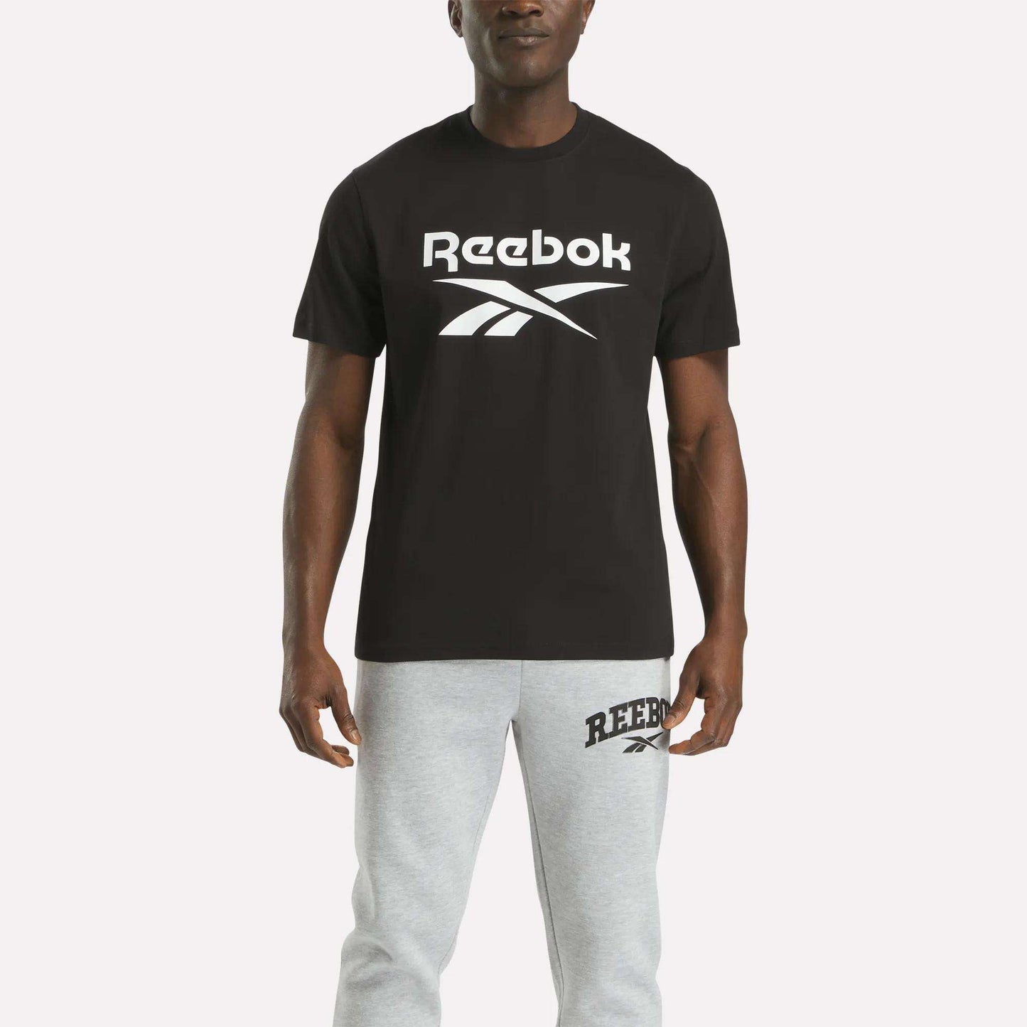 Reebok Men Men's Big Logo Crewneck Short Sleeve Tee