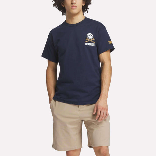 Reebok Men Men's Crushers Stacked Logo Tee