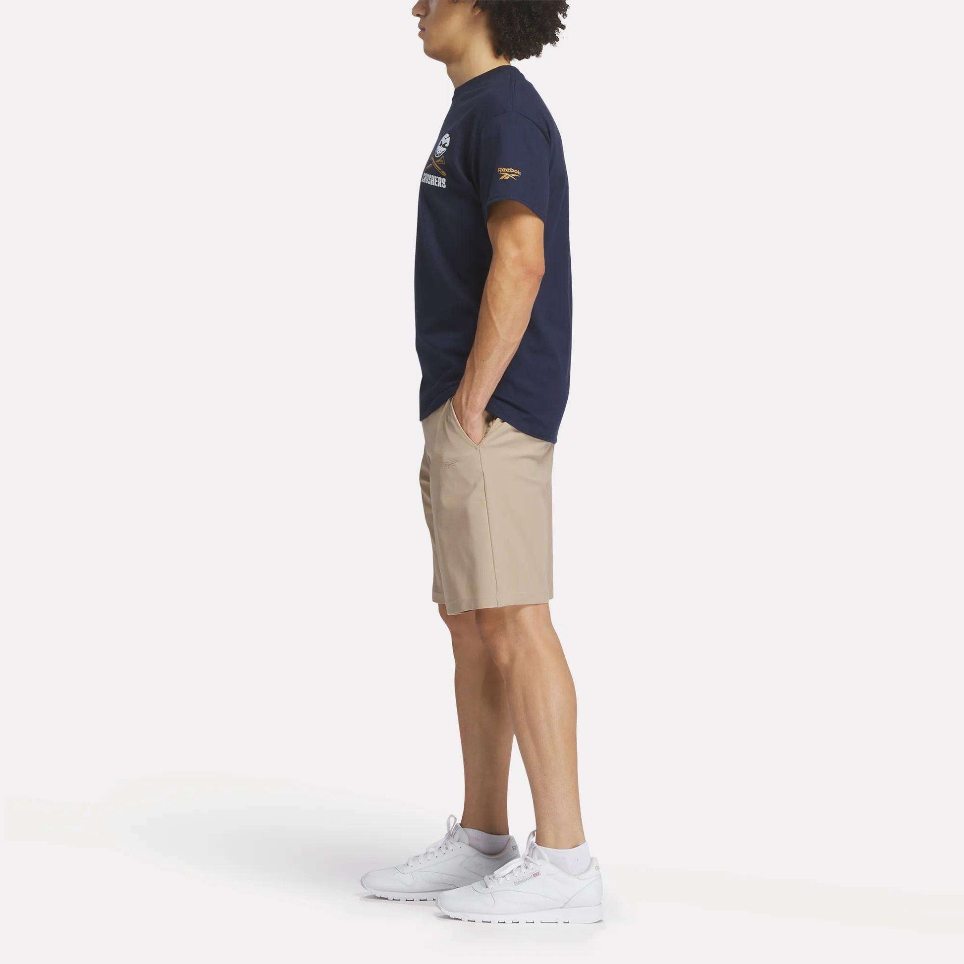 Reebok Men Men's Crushers Stacked Logo Tee
