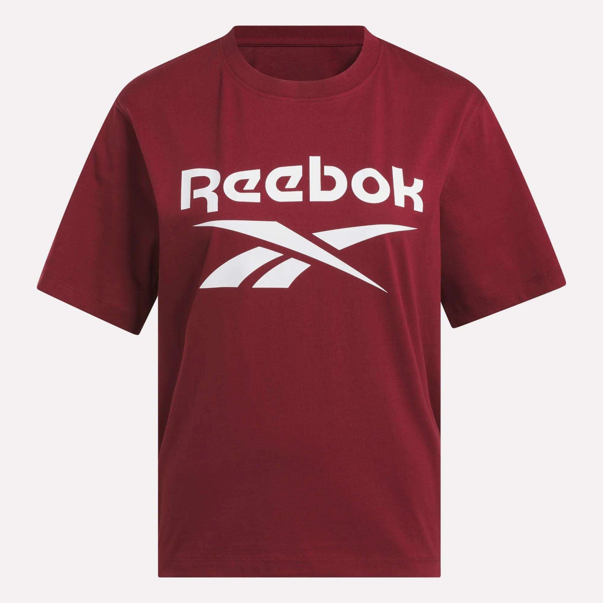 Reebok Women Women's Big Logo Oversized Crew Short Sleeve Tee