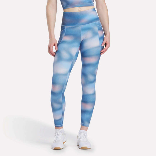 Reebok Women Fluid Print High-Rise Leggings