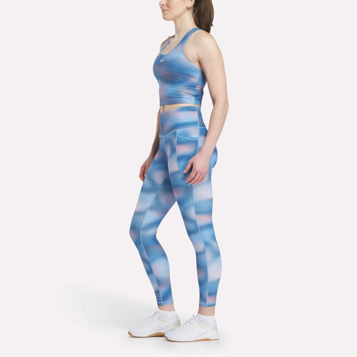 Reebok Women Fluid Print High-Rise Leggings