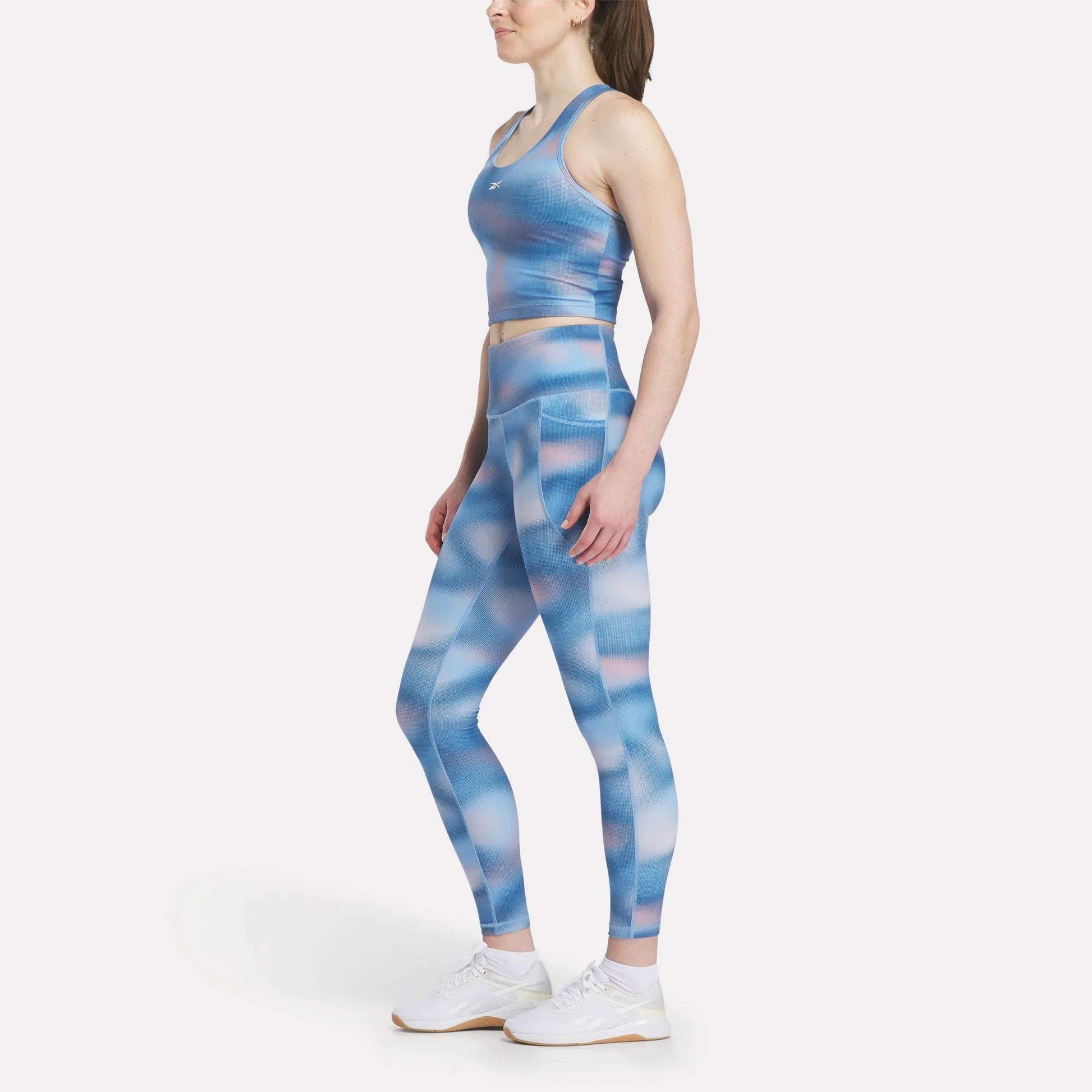 Reebok Women Fluid Print High-Rise Leggings