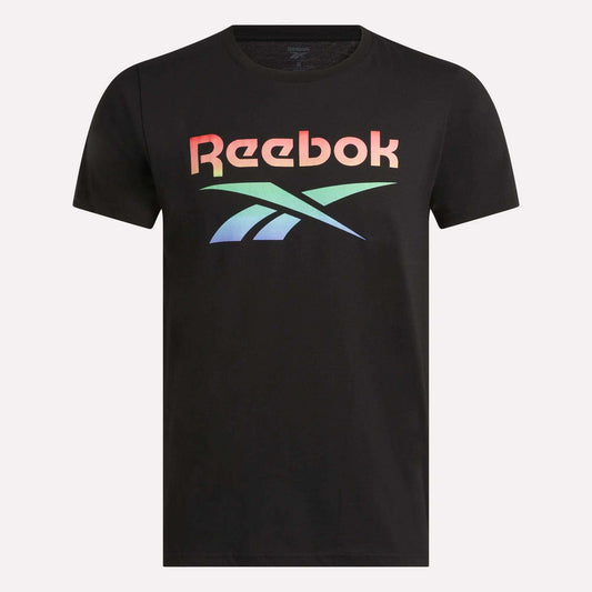 Reebok Classics Men's Vector Graphic Rainbow T-Shirt