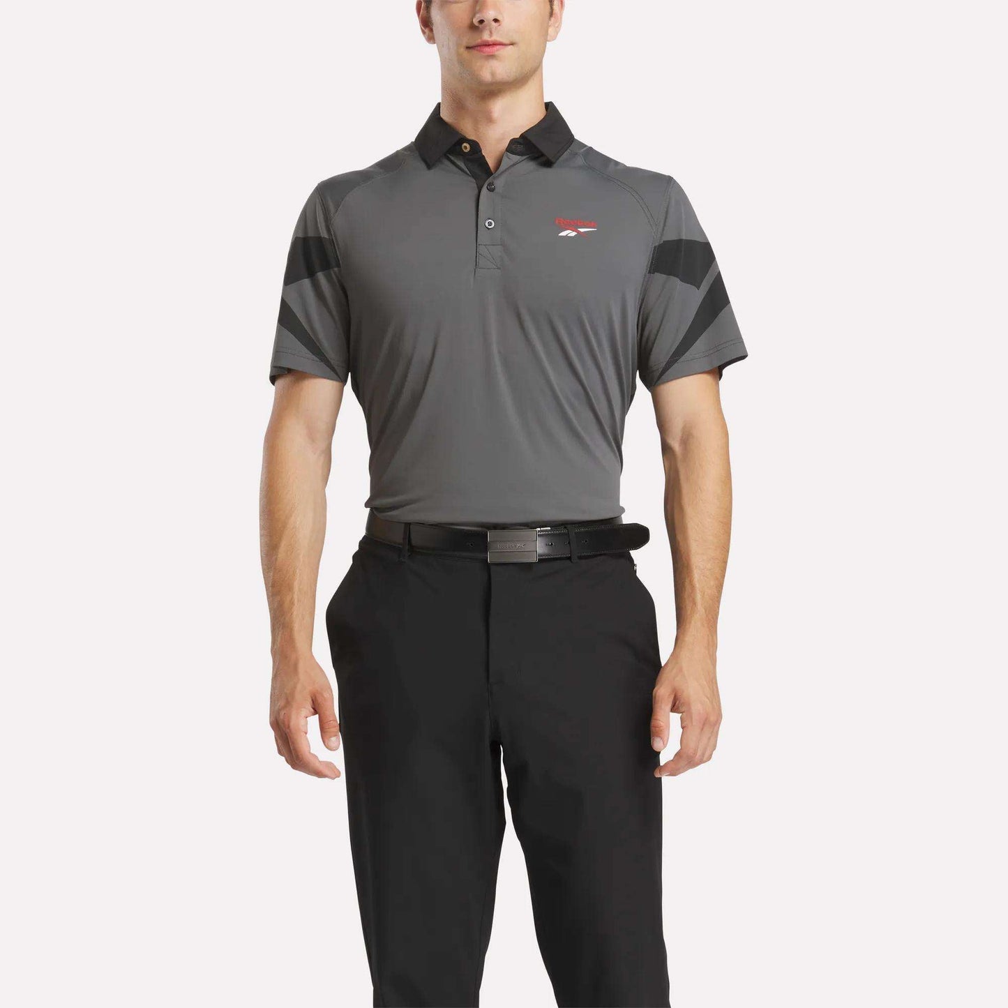 Reebok Sport Men's Signature Vector Colorblocked Polo Shirt
