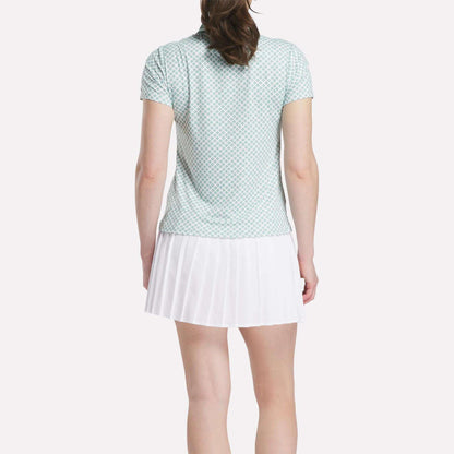 Reebok Sport Foulard Print Sleeveless Polo Shirt