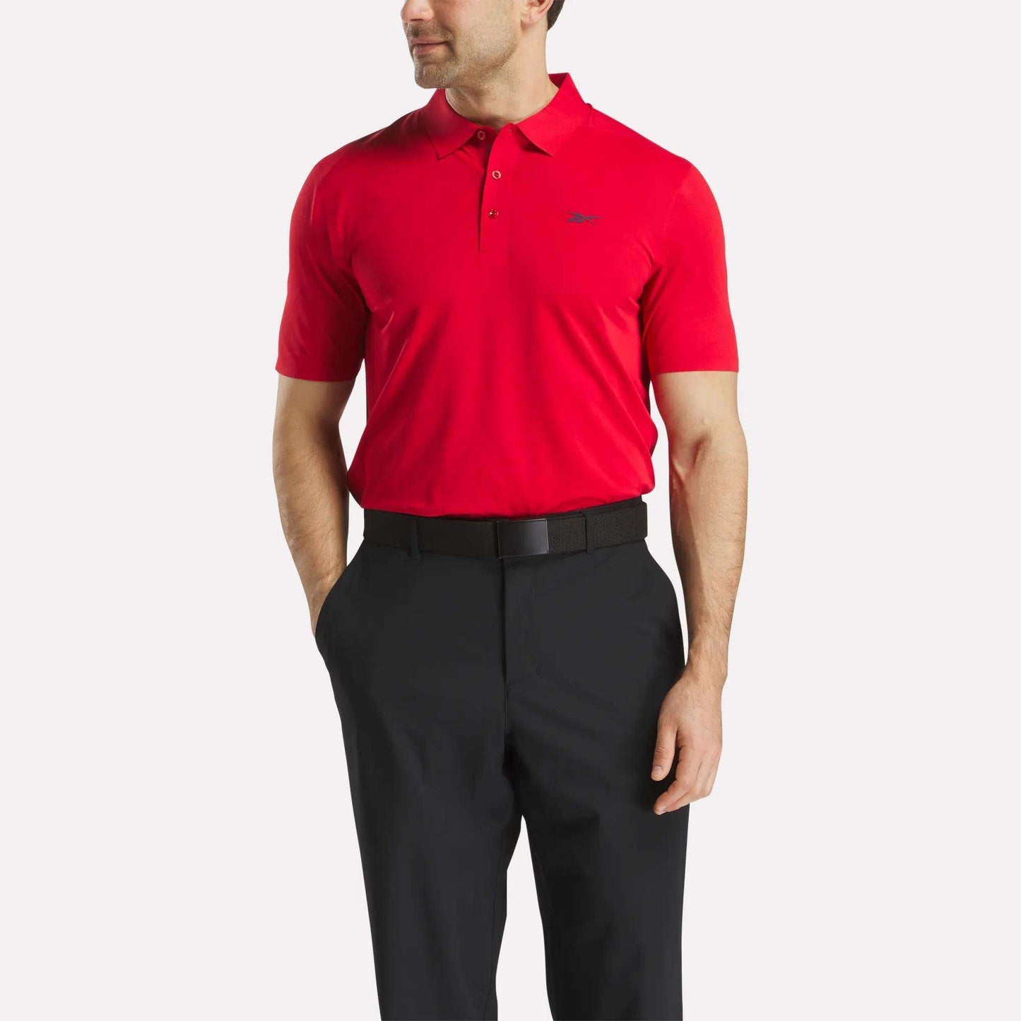 Reebok Sport Short Sleeve Bonded Micro Pique Polo Shirt