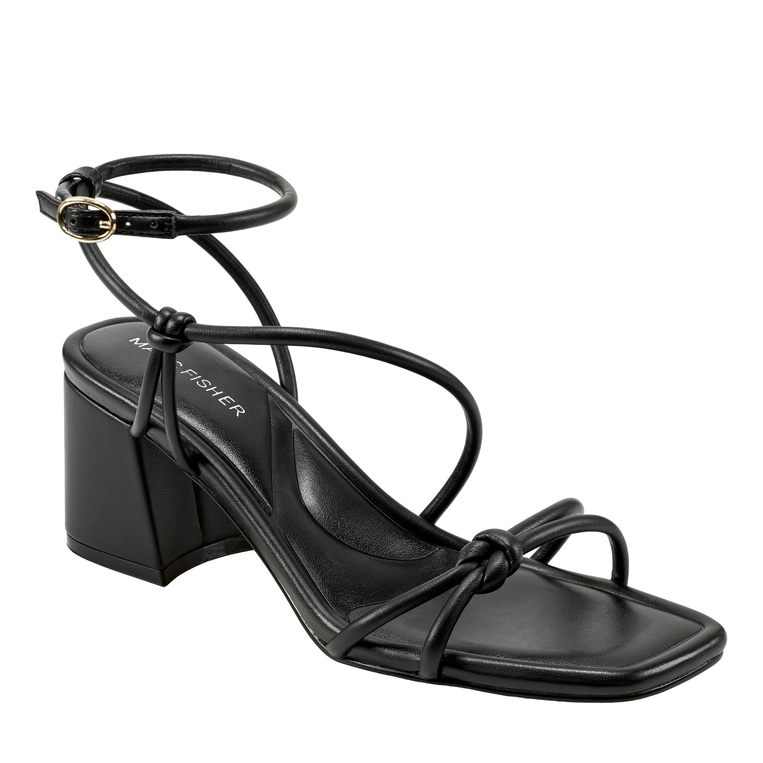 Gurion Block Heel Sandal - Black