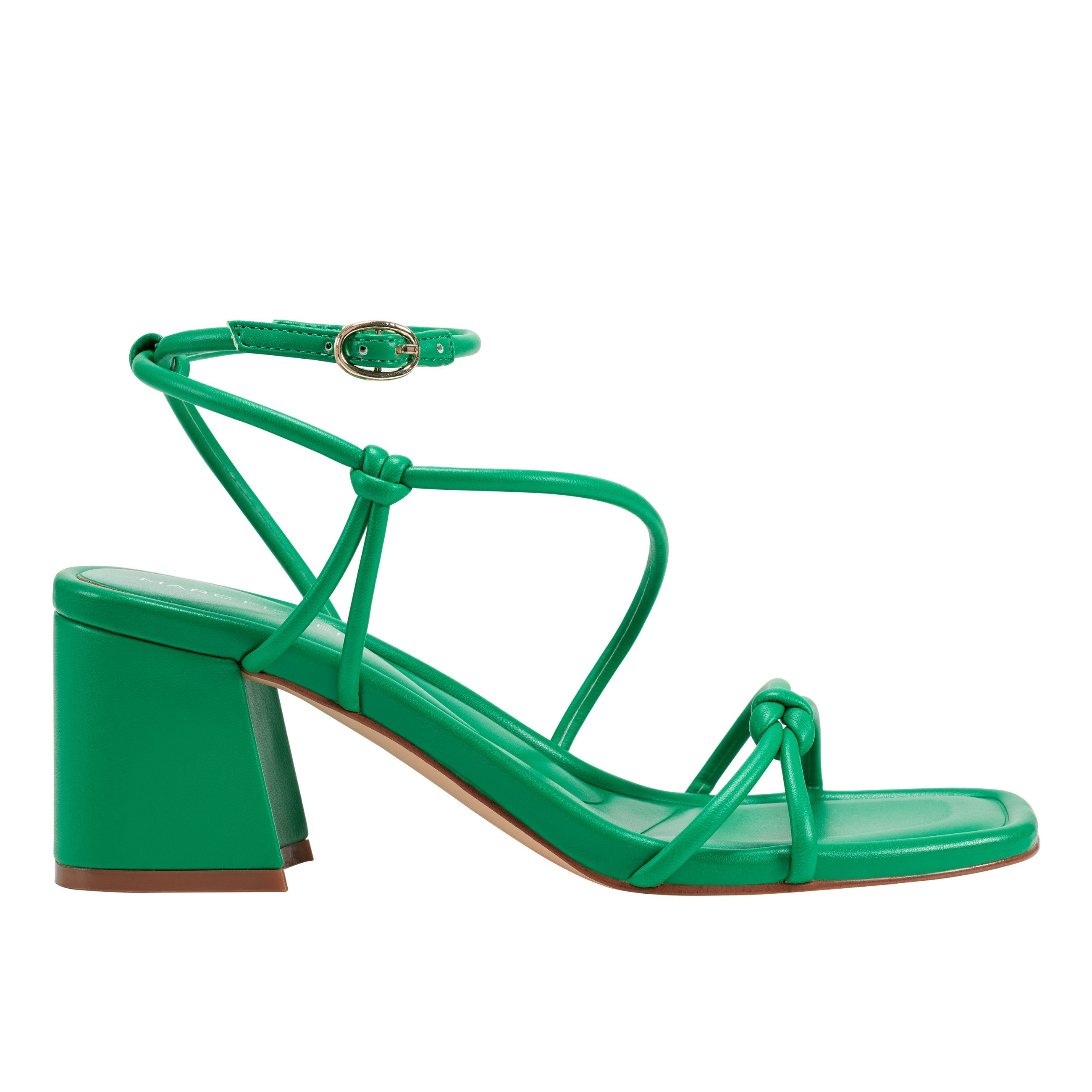 Gurion Block Heel Sandal - Dark Green