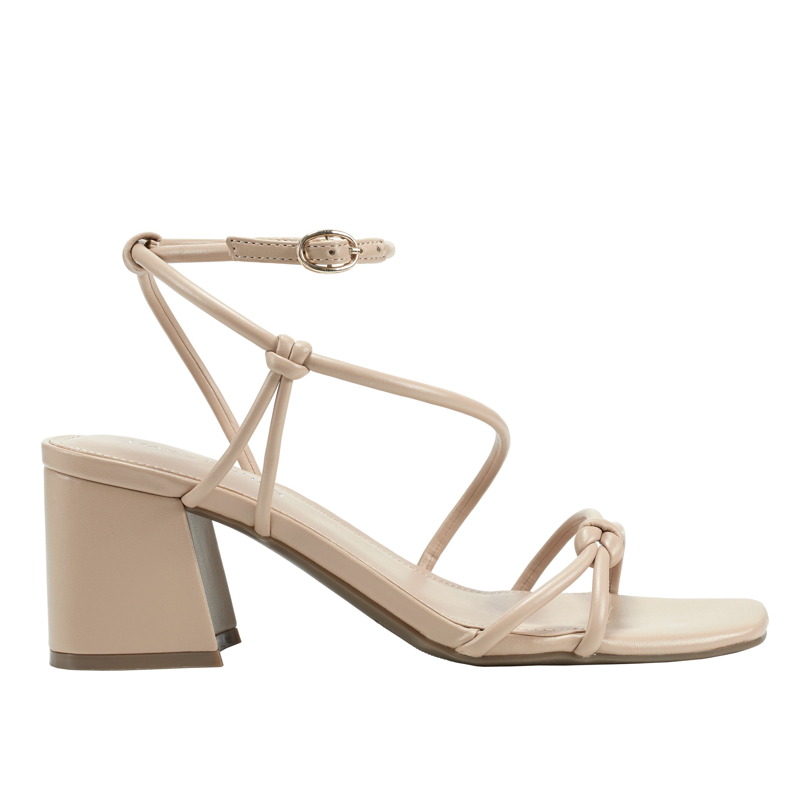 Gurion Block Heel Sandal - Light Natural