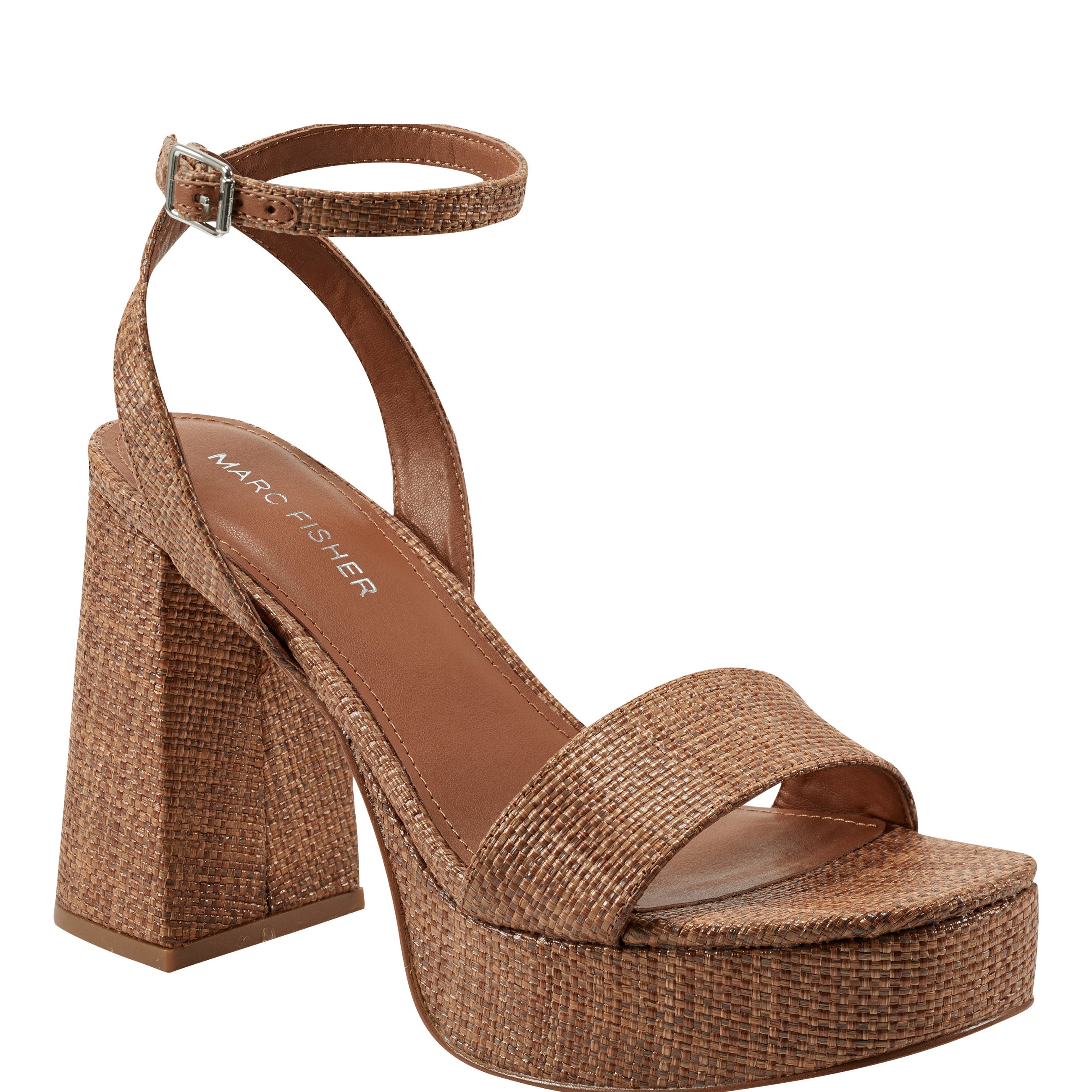 Sadel Platform Sandal - Cognac