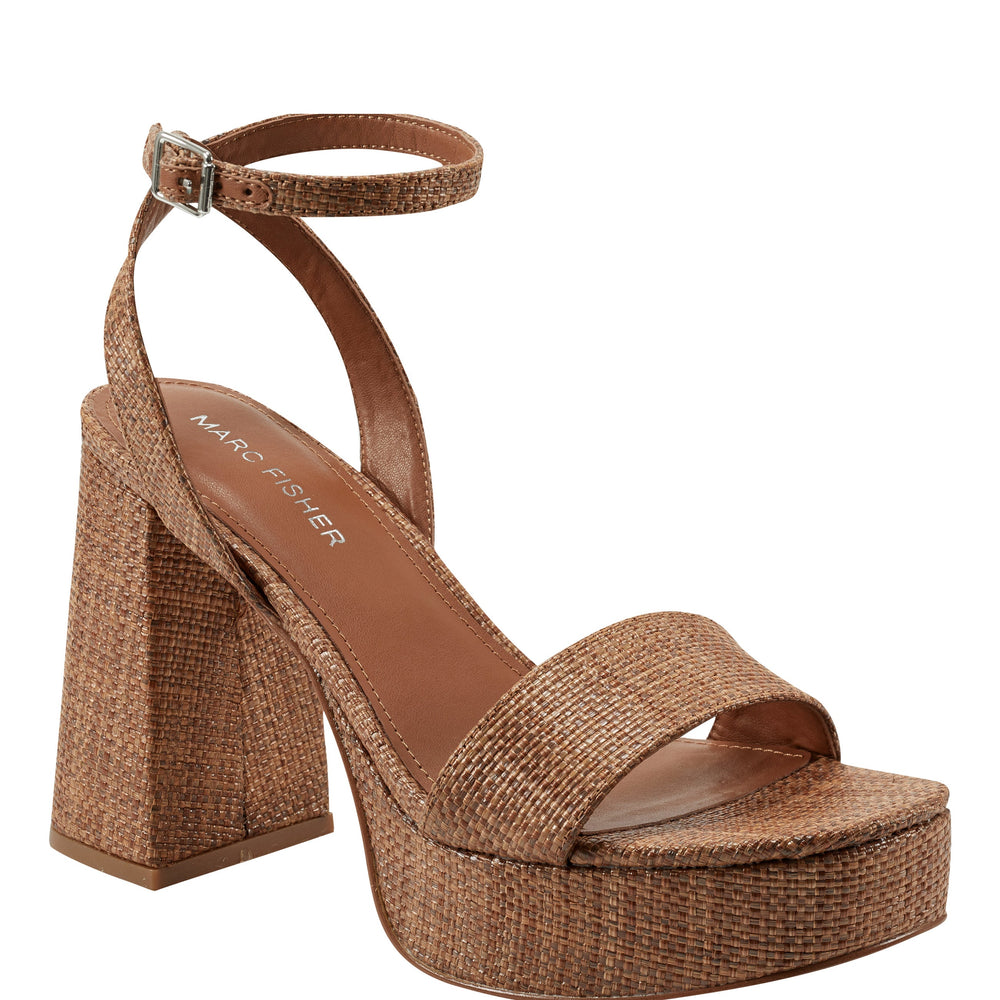 Sadel Platform Sandal - Cognac
