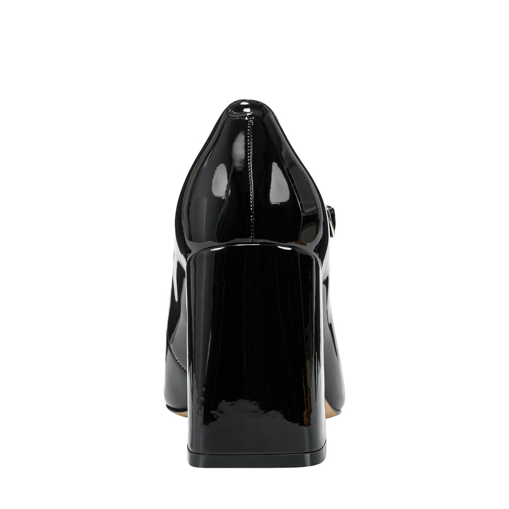 Charin Block Heel Mary Jane - Black Patent