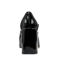 Charin Block Heel Mary Jane - Black Patent