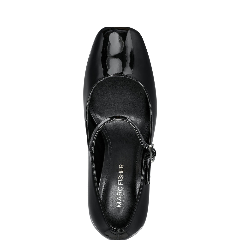 Charin Block Heel Mary Jane - Black Patent
