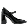 Charin Block Heel Mary Jane - Black Patent