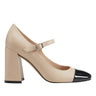 Charine Cap Toe Mary Jane - Natural/Black