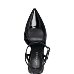 Doster Pointy Toe Slingback - Black Patent